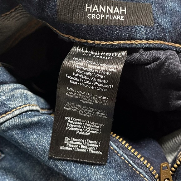 Liverpool Women's Jeans Hannah Crop Flare Denim Stretch Size 6_28 Blue - Picture 3 of 9